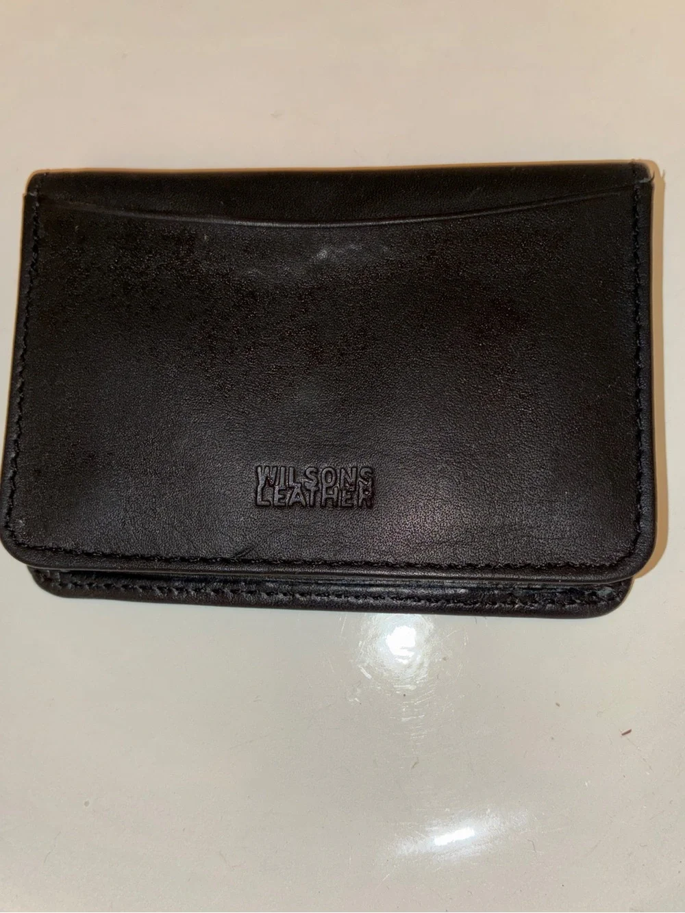 Wilson Leather small wallet/card holder, super soft black leather